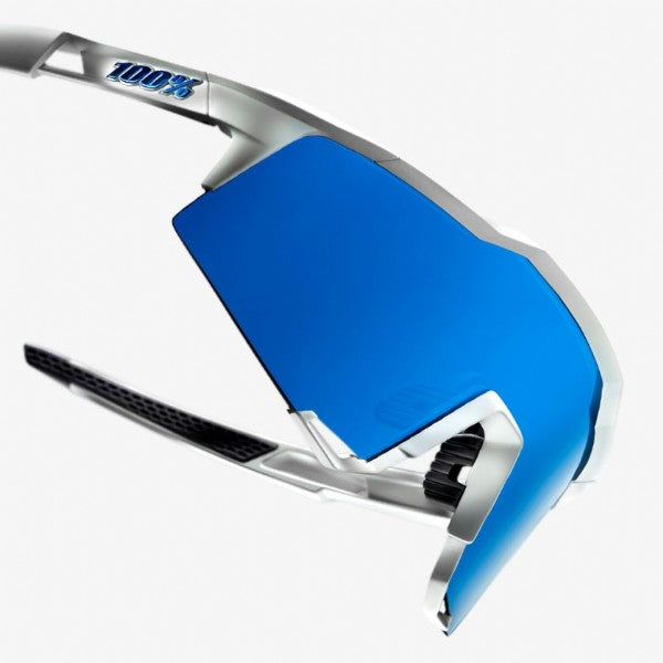 100-Speedcraft-Matte-White-HiPER-Blue-Multilayer-Mirror-Lens-Clear-Lens