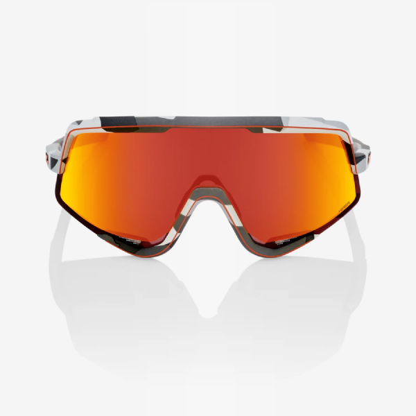 100% Glendale Soft Tact Grey Camo/ HiPER Red Multilayer Mirror + Clear Lens