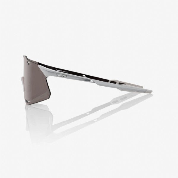 100% Hypercraft Matte Stone Grey/ HiPER Silver Mirror Lens + Clear Lens