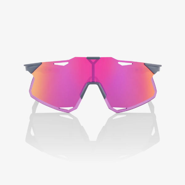 100% Hypercraft Tokyo Night Gloss Light Grey/ Purple Multilayer Mirror Lens
