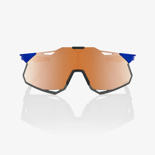 100% Hypercraft XS (extra small) Gloss Cobalt Blue/ HiPER Copper Mirror + Clear lens
