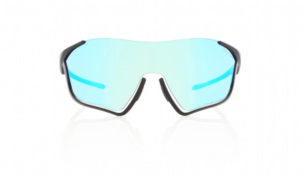 Red Bull Flow Dark Blue Frame/ Blue Green Mirror & Transparante Lens