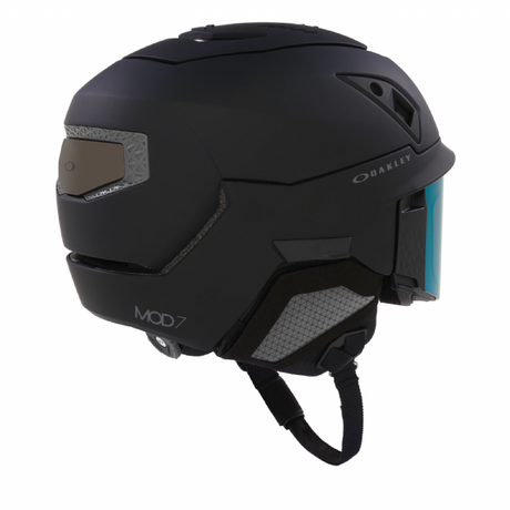 Oakley Mod7 Skihelm Blackout/ Prizm Snow Sapphire schuin achter