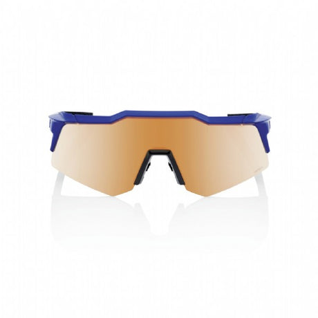100% Speedcraft XS (extra small) Gloss Cobalt Blue/ HiPER copper Mirror & clear voorkant