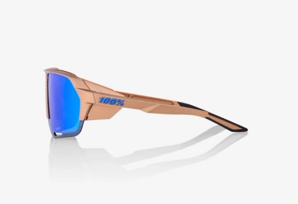100% Norvik Matte Copper Chronium/ Blue Multilayer Mirror Lens + Clear Lens