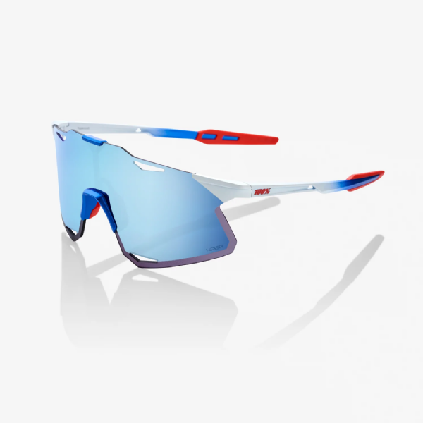 100 % Hypercraft TotalEnergies Team Matte White-Metallic Blue/HiPER Blue Multilayer Mirror Lens