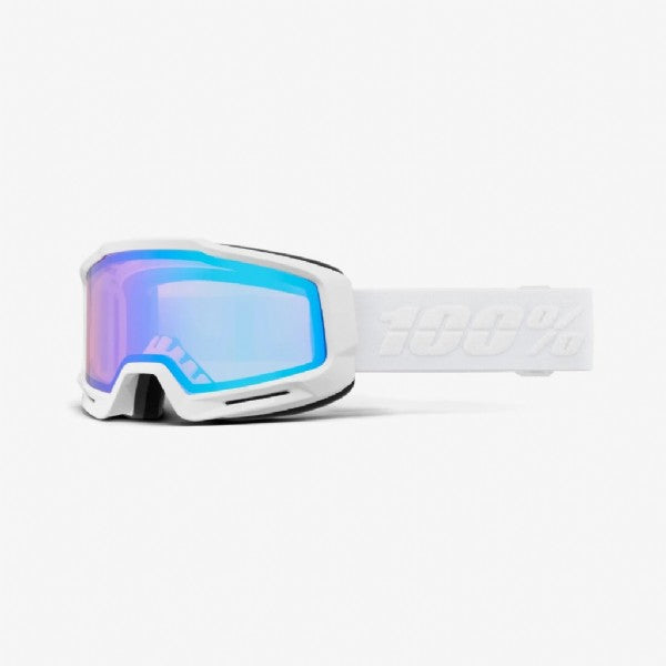 100 % Okan Skibrille Weiß/HiPER Mirror Türkis
