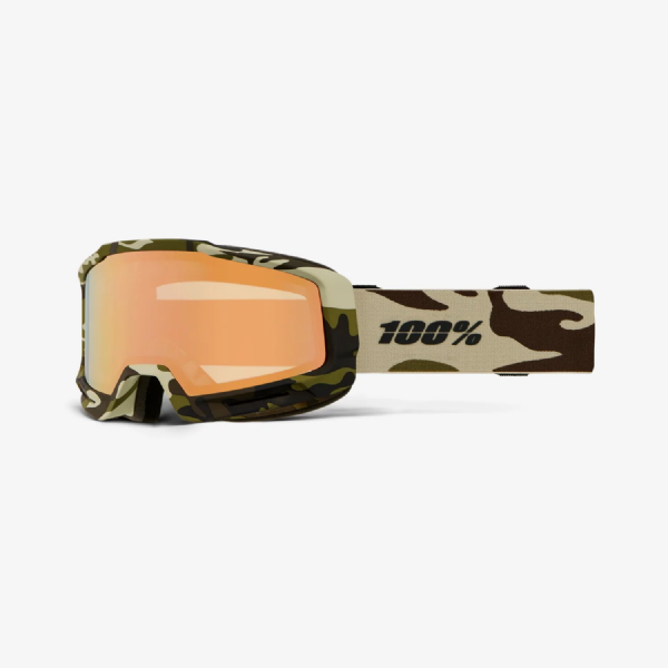 100 % Okan-Skibrille, Camo/HiPER Mirror Copper