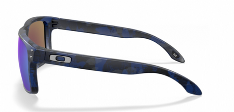 Oakley Custom Holbrook Crystal Blue Shadow Camo/ Prizm Sapphire Polarized zijkant