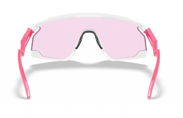 Oakley Custom BXTR Polished Clear-Neon Pink/ Prizm Low Light achterkant
