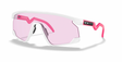 Oakley Custom BXTR Polished Clear-Neon Pink/ Prizm Low Light voorzijde schuin