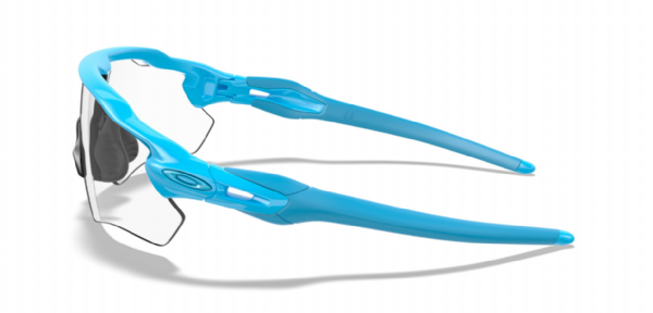 Oakley Custom Radar EV Path Sky Blue/ Clear zijkant