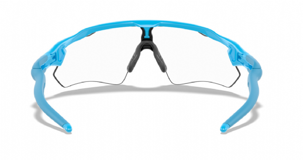 Oakley Custom Radar EV Path Sky Blue/ Clear achterkant