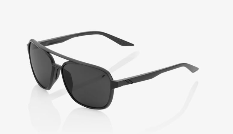 100% Kasia Matte Black/Black Mirror Lens