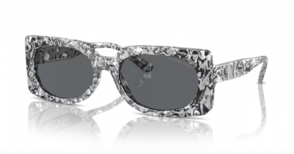 Michael Kors Bordeaux Optic White Black Tortoise/ Dark Grey Solid