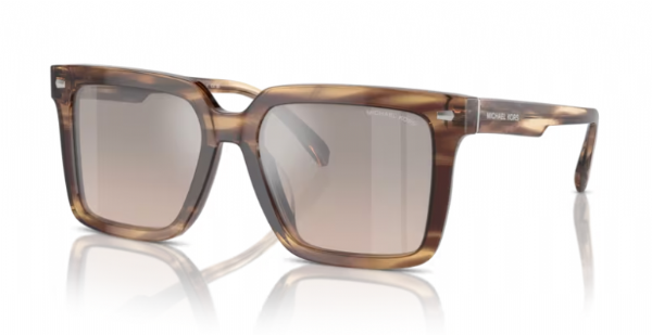Michael Kors Zonnebril Abruzzo Brown Horn/ Brown Gradient Back Mirror