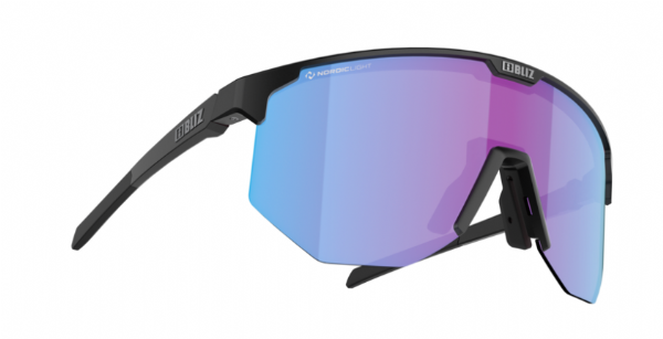 Bliz Hero Sports Glasses Matte Black/ Nano Optics Nordic Rose-Violet Blue Mirror