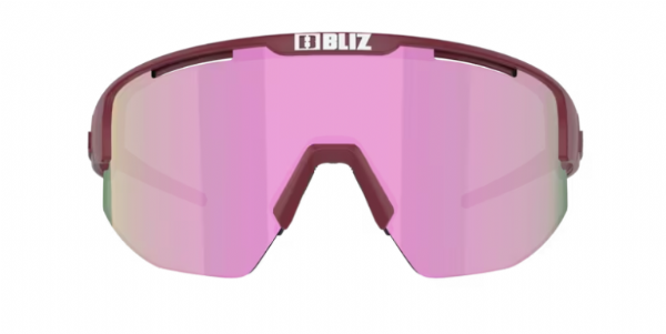 Bliz Matrix Small Sports Glasses Matt Burgundy/ Brown&Rose Mirror