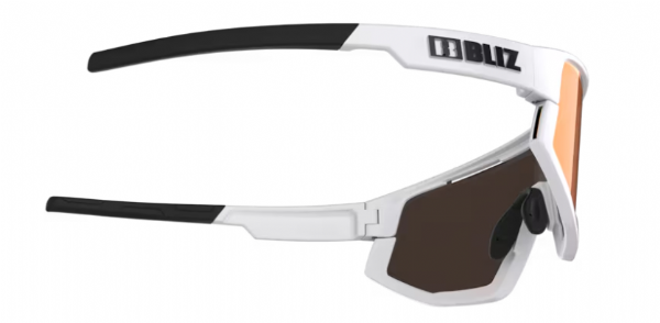 Bliz Fusion Sports Glasses Matte White/ Smoke&Red Mirror