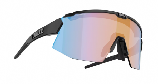 Bliz Breeze Sportbril Matte Black/ Nano Optical Nordic Coral-Orange Blue Mirror zonnebril