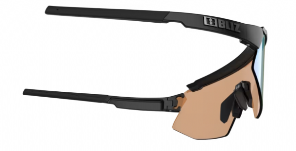 Bliz Breeze Sportbril Matte Black/ Nano Optical Nordic Coral-Orange Blue Mirror sportbril