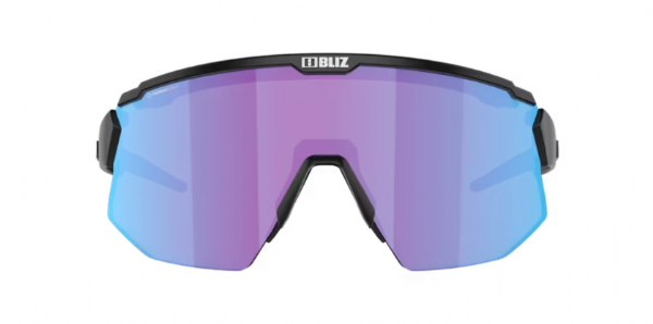 Bliz Breeze Sportbril Matte Black/Nano Optical Nordic Violet Blue Mirror voorkant