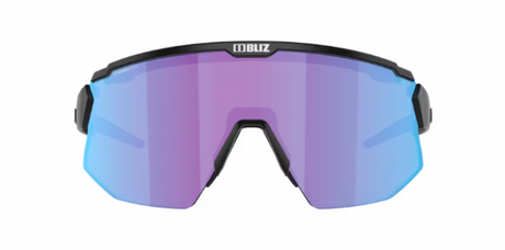 Bliz Breeze Sportbril Matte Black/Nano Optical Nordic Violet Blue Mirror voorkant