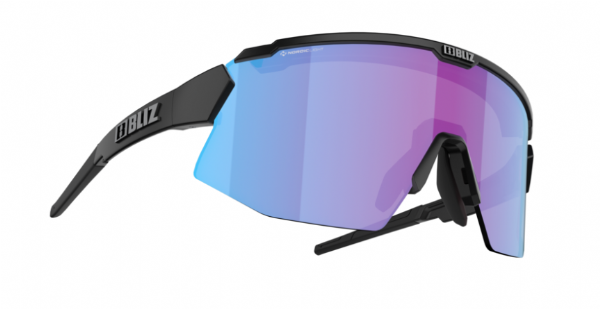Bliz Breeze Sportbril Matte Black/Nano Optical Nordic Violet Blue Mirror zonnebril