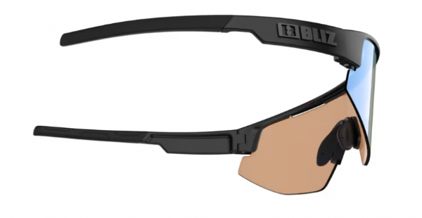 Bliz Matrix Sports Glasses Matte Black/ Nano Optical Nordic Coral-Orange Blue Mirror
