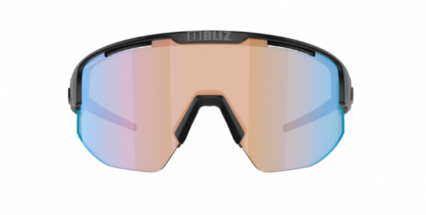 Bliz Matrix Sports Glasses Matte Black/ Nano Optical Nordic Coral-Orange Blue Mirror