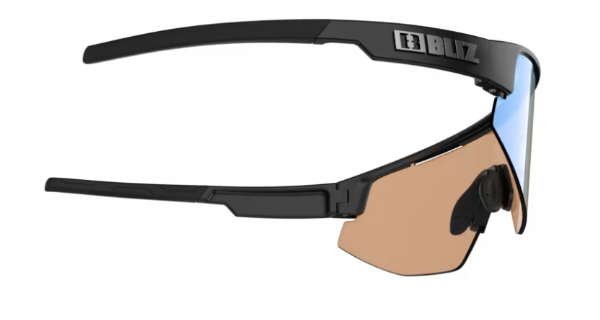 Bliz Matrix Small Sports Glasses Matte Black/ Nano Optics Nordic Orange Blue Mirror