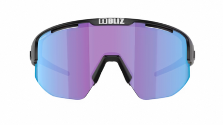 Bliz Matrix Small Sportbril Matte Black/ Nano Optics Nordic Rose-Violet Blue Mirror voorkant