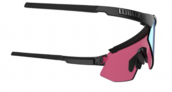 Bliz Breeze Small Sportbril Matte Black/ Nano Optics Nordic Rose-Violet Blue Mirror sportbril