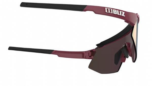 Bliz Breeze Small Sportbril Matte Burgundy/ Brown Rose Mirror zijkant