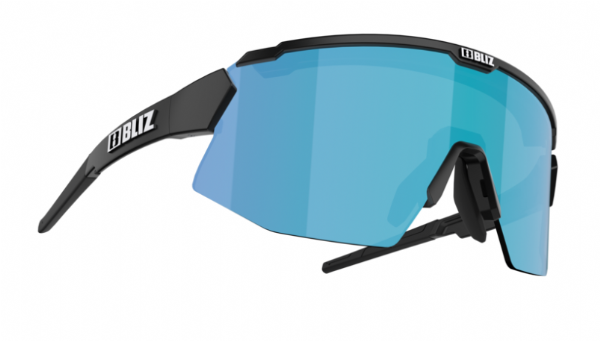 Bliz Breeze Small Sportbril Matte Black/ Brown Blue Mirror zijkant