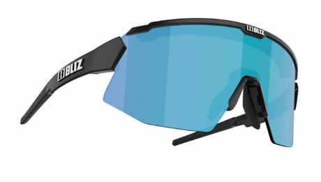 Bliz Breeze Small Sportbril Matte Black/ Brown Blue Mirror zijkant