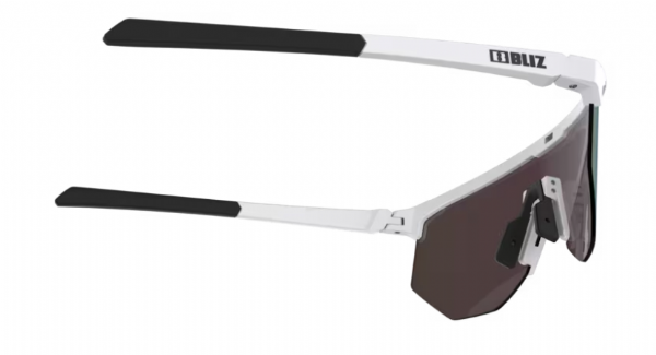 Bliz Hero Sports Glasses Matte White/ Brown & Pink Mirror