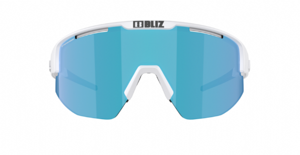 Bliz Matrix Sportbrille Mattweiß/Photochrome Nanooptik Braun Blau Spiegel