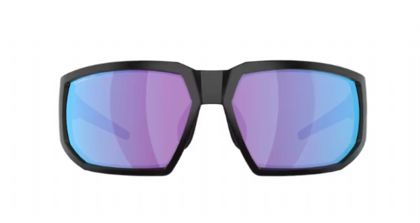 Bliz Arrow Sportbril Matte Black/ Nano Optics Nordic Rose-Violet Blue Mirror voorkant