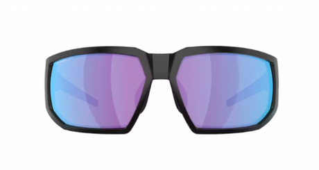 Bliz Arrow Sportbril Matte Black/ Nano Optics Nordic Rose-Violet Blue Mirror voorkant