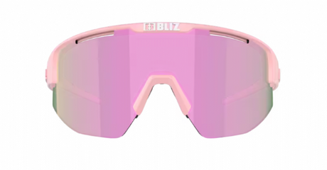 Bliz Matrix Small Sportbril Matte Powderrose/ Brown&Rose Mirror voorkant