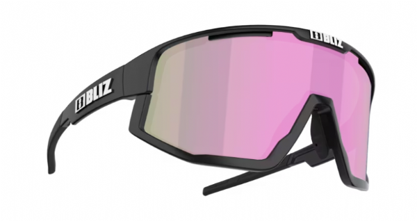 Bliz Fusion Small Sports Glasses Matte Black/ Brown & Rose Mirror