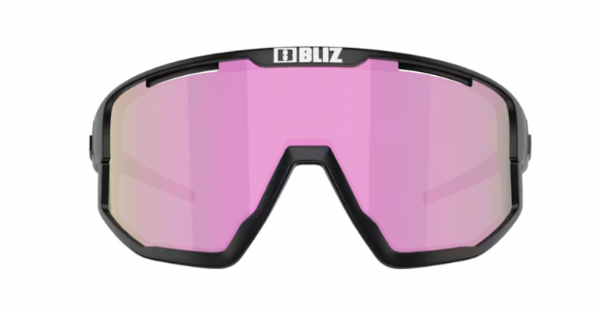Bliz Fusion Small Sports Glasses Matte Black/ Brown & Rose Mirror