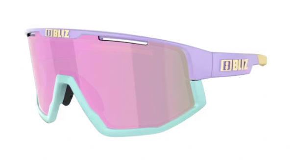 Bliz Fusion Small Sports Glasses Matte Pastel Purple/ Brown&Rose Mirror