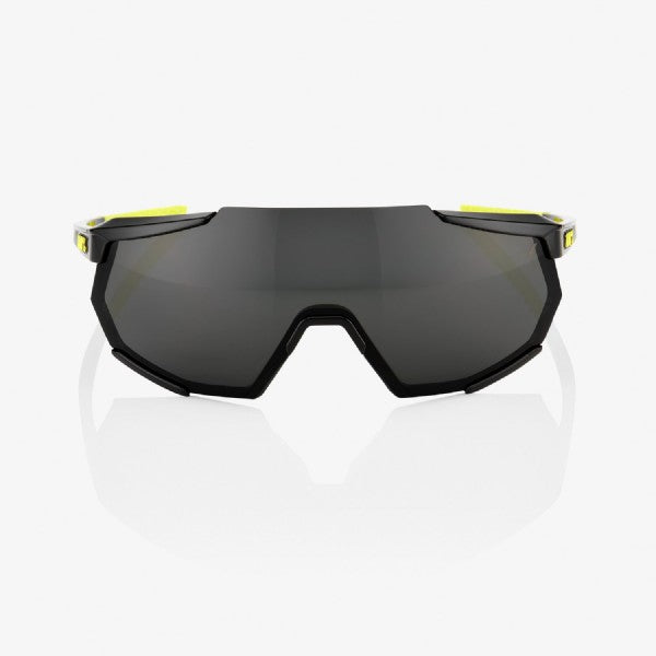100% Racetrap Gloss Black/Smoke Lens + Clear Lens