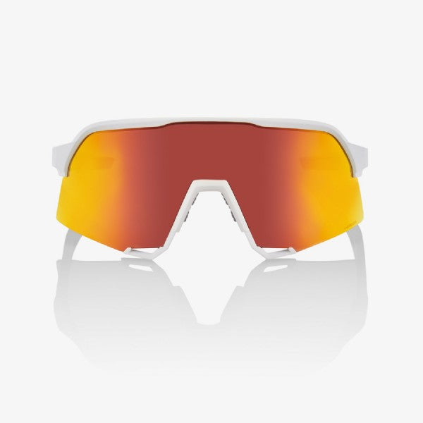 100% S3 Soft Tact White/ HiPER Red Multilayer Mirror Lens + Clear Lens