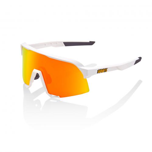 100% S3 Soft Tact White/ HiPER Red Multilayer Mirror Lens + Clear Lens