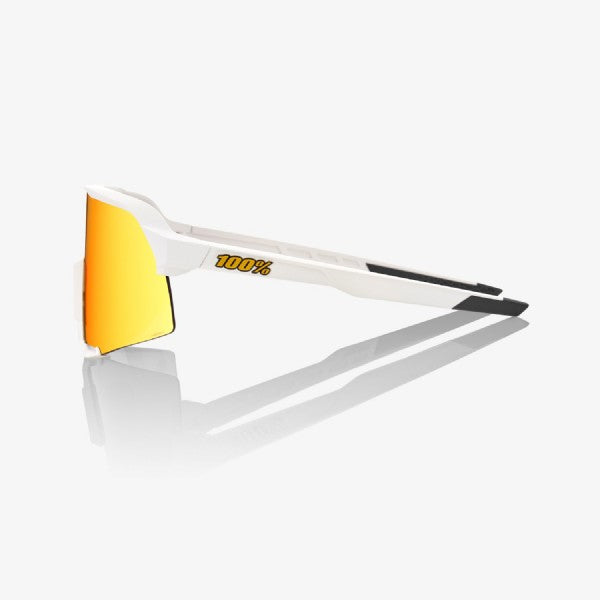 100% S3 Soft Tact White/ HiPER Red Multilayer Mirror Lens + Clear Lens