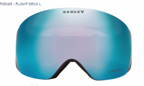 Oakley Flight Deck L Factory Pilot Black/ Prizm Snow Sapphire voorkant