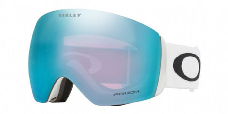 Oakley Flight Deck L Matte White/ Prizm Snow Sapphire schuine foto